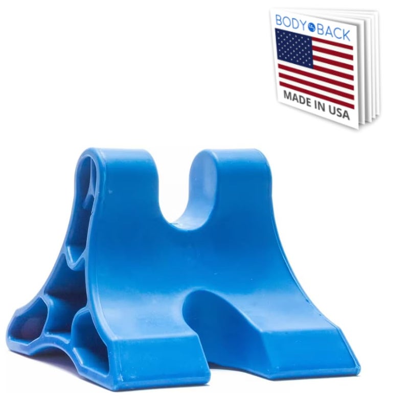Body Back Davinci Tool Blue USA Made Extra Firm Neck Tension Relief Pressure Point Massage Tool Occipital Release Tool Cervical Traction Device Suboccipital Release Device Neck Stretcher